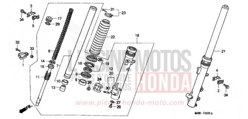 FRONT FORK XL600VV de 1997